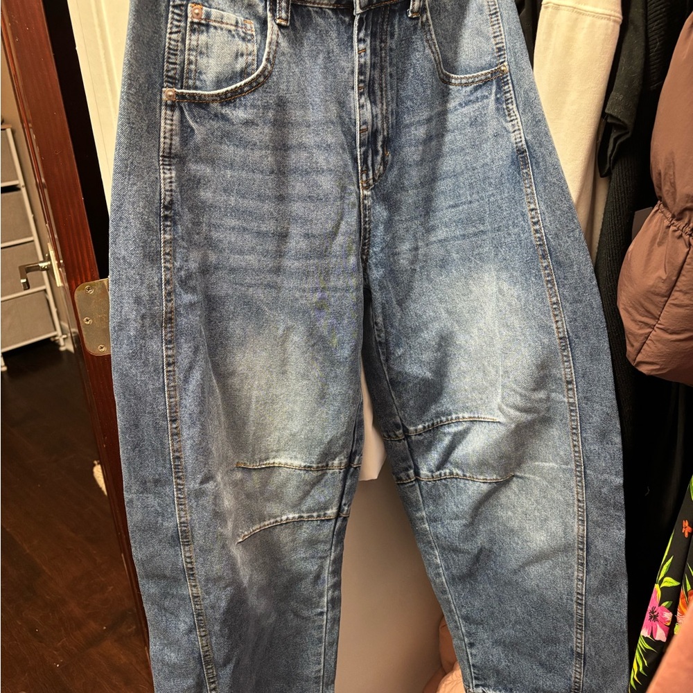 NWOT Barrel Jeans Free People dupe
